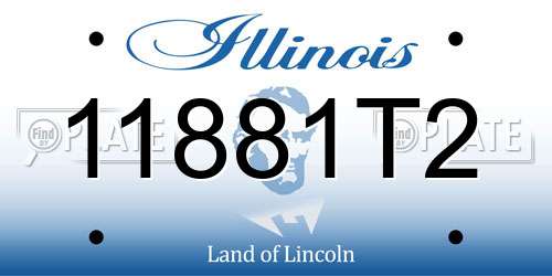 11881T2 Illinois License Plate