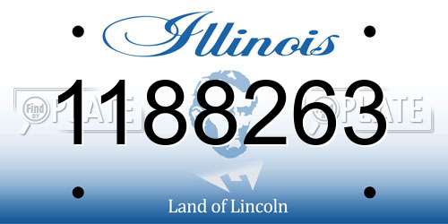 1188263 Illinois License Plate