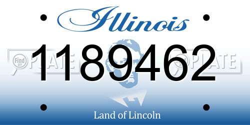 1189462 Illinois License Plate
