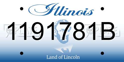 1191781B Illinois License Plate