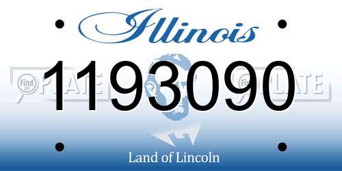 1193090 Illinois License Plate