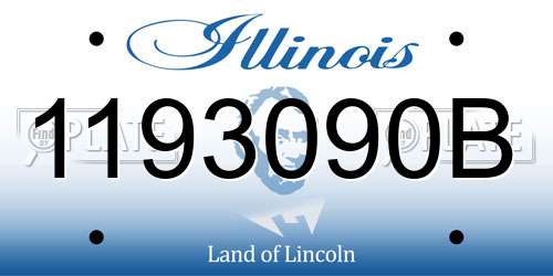 1193090B Illinois License Plate