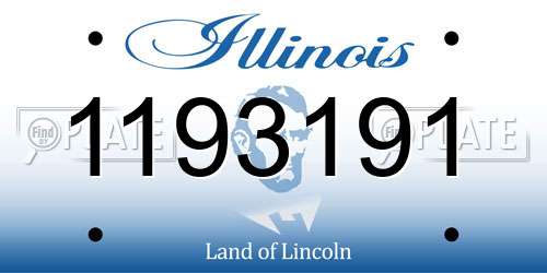 1193191 Illinois License Plate