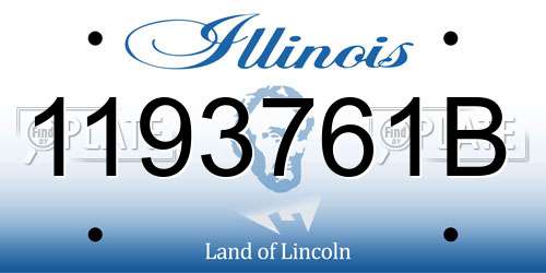 1193761B Illinois License Plate
