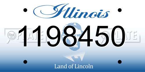 1198450 Illinois License Plate