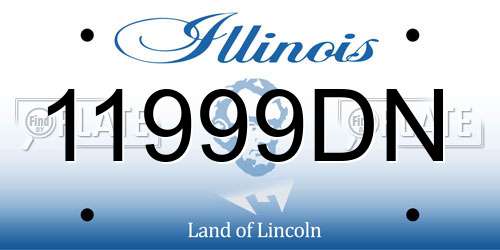11999DN Illinois License Plate