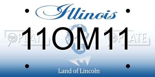 11OM11 Illinois License Plate
