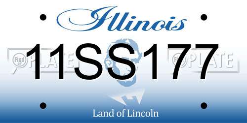11SS177 Illinois License Plate