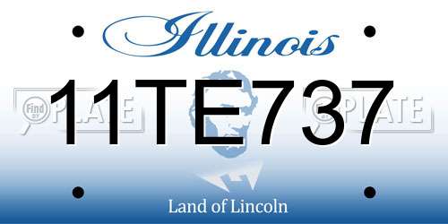 11TE737 Illinois License Plate