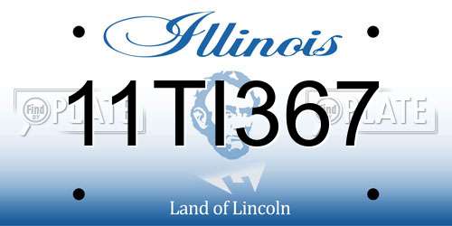 11TI367 Illinois License Plate