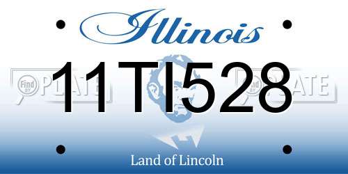 11TI528 Illinois License Plate