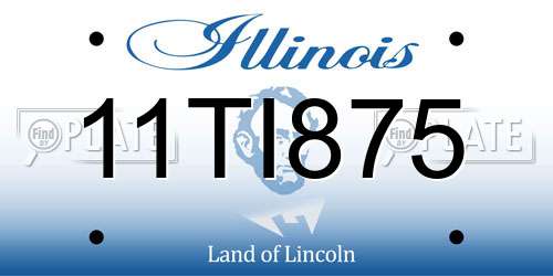11TI875 Illinois License Plate