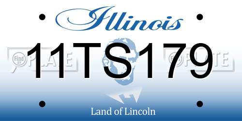 11TS179 Illinois License Plate