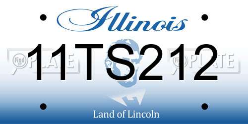 11TS212 Illinois License Plate