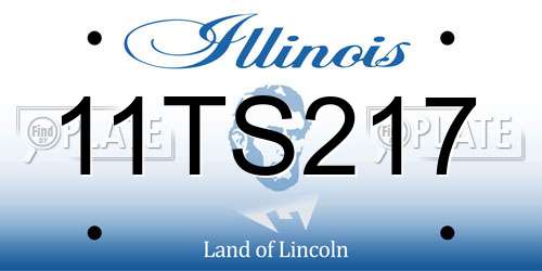 11TS217 Illinois License Plate