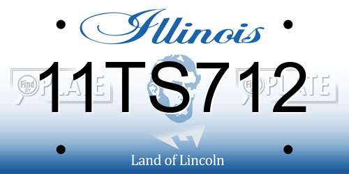 11TS712 Illinois License Plate
