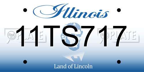 11TS717 Illinois License Plate