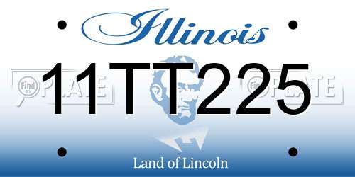 11TT225 Illinois License Plate