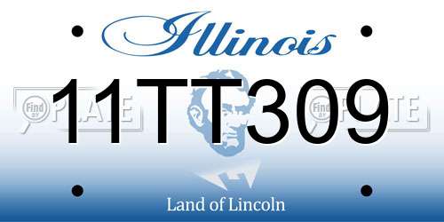 11TT309 Illinois License Plate