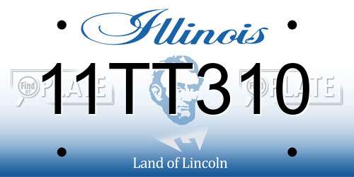 11TT310 Illinois License Plate