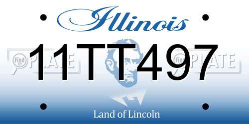 11TT497 Illinois License Plate