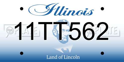 11TT562 Illinois License Plate