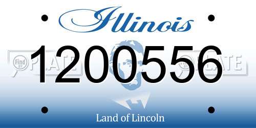 1200556 Illinois License Plate