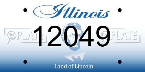 12049 Illinois License Plate