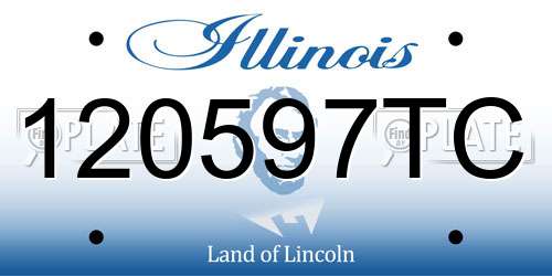 120597TC Illinois License Plate