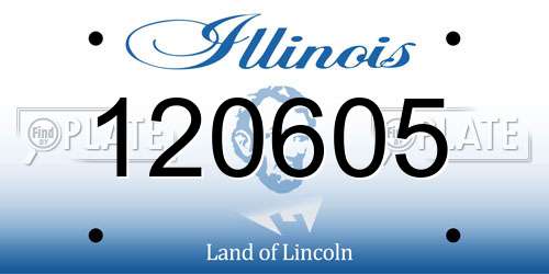 120605 Illinois License Plate