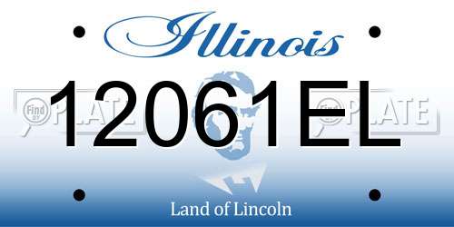 12061EL Illinois License Plate