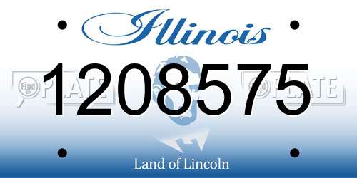 1208575 Illinois License Plate