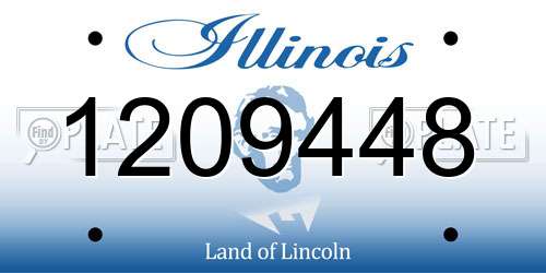 1209448 Illinois License Plate