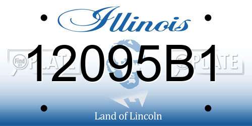 12095B1 Illinois License Plate