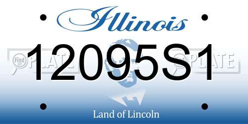 12095S1 Illinois License Plate