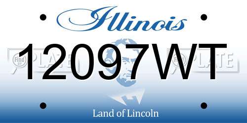 12097WT Illinois License Plate
