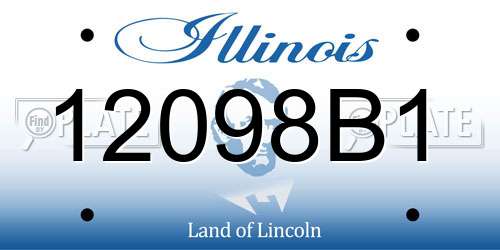 12098B1 Illinois License Plate