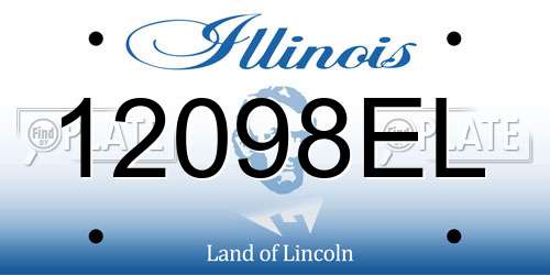 12098EL Illinois License Plate