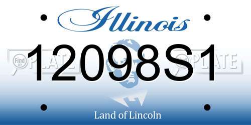 12098S1 Illinois License Plate