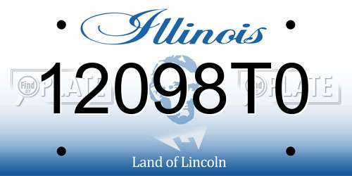12098T0 Illinois License Plate