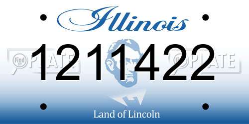 1211422 Illinois License Plate
