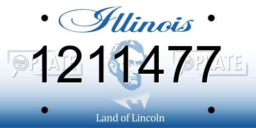 1211477 Illinois License Plate