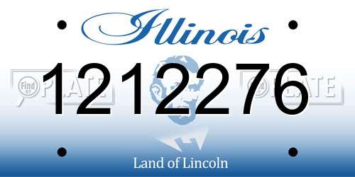 1212276 Illinois License Plate