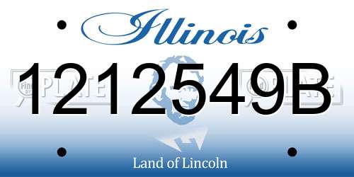 1212549B Illinois License Plate