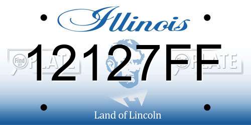 12127FF Illinois License Plate