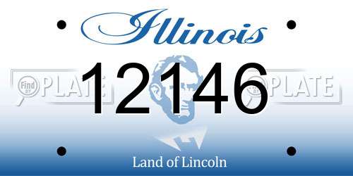 12146 Illinois License Plate
