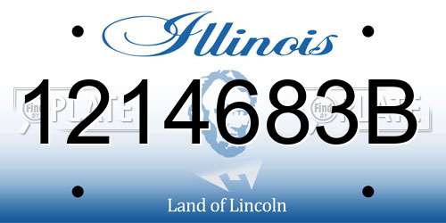 1214683B Illinois License Plate
