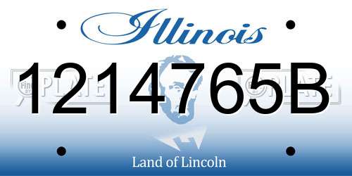 1214765B Illinois License Plate