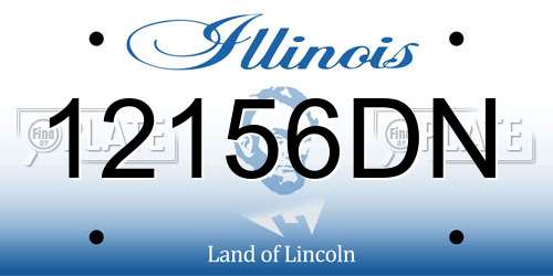 12156DN Illinois License Plate