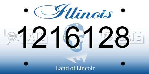 1216128 Illinois License Plate